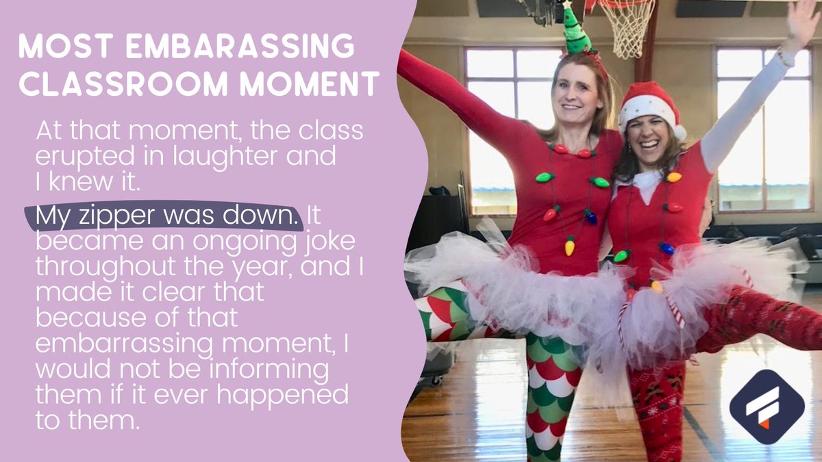 TraferaOfficial's tweet photo. My #EmbarassingMoment in #K12? This one day was odd, I noticed that none of my Ss would look at me. I immediately stopped + asked the boy in the front, "Why is everyone looking at the ceiling? Do I have something hanging out my nose? Is my zipper down?"
#TeacherAppreciationWeek https://t.co/HLxQEwZ4FW