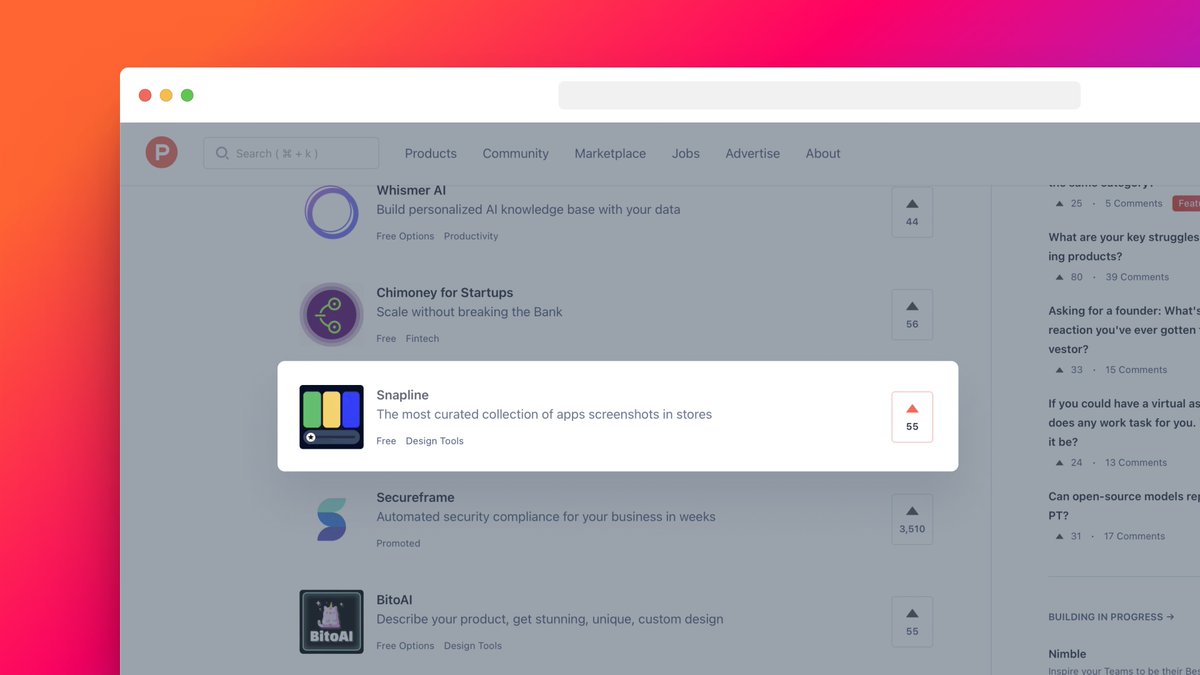 escurly's tweet photo. 🥹 55 votes may seem small, but it means the world to me! Thank you to everyone who has supported my idea so far. Your votes truly make a difference in helping me achieve my goals! @ProductHunt @ux_stuff #snapline #mobileapp #startup https://t.co/r4yMIisLMg