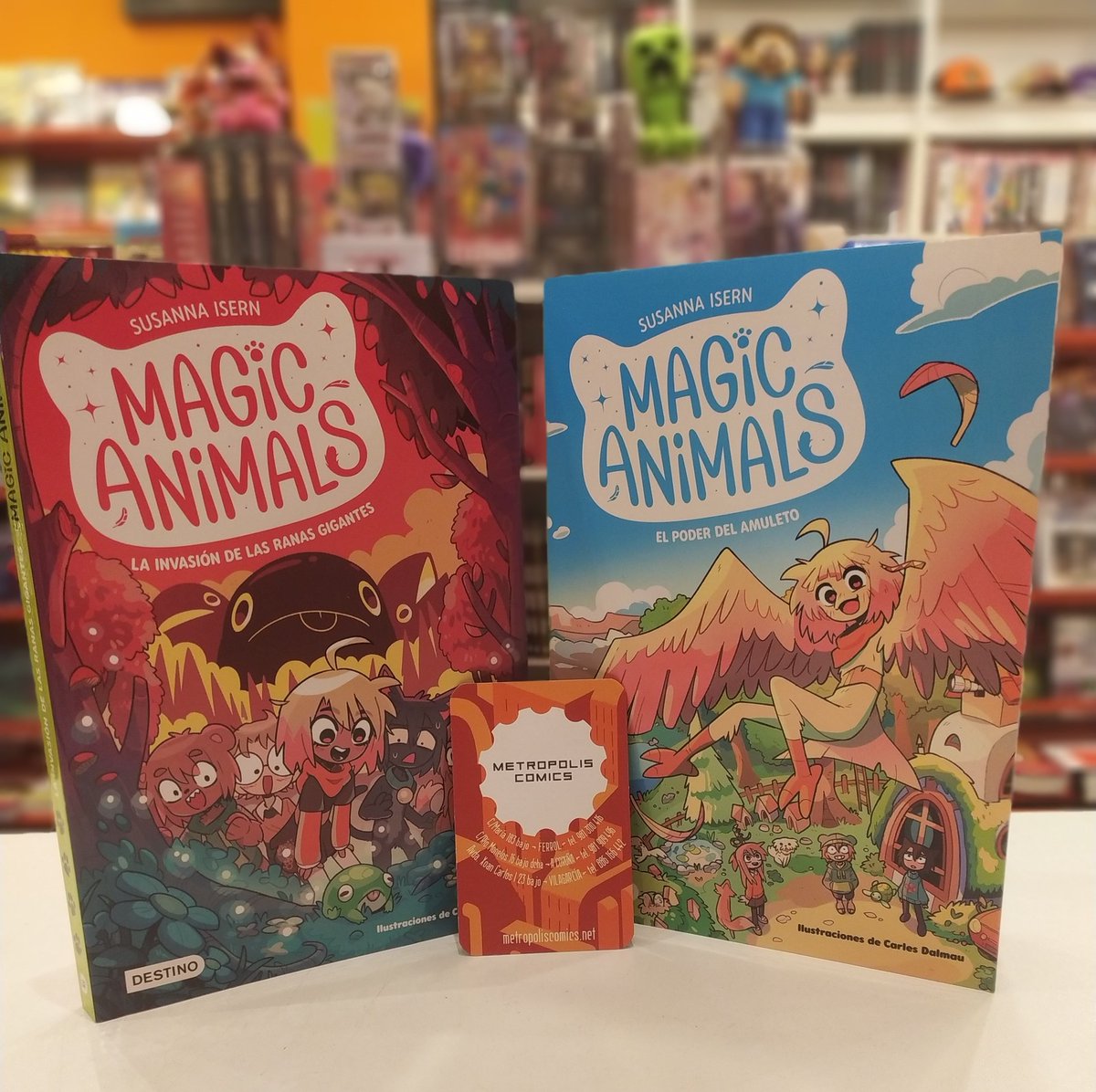 metropol_comics's tweet image. 👦👧Nos vamos unos añitos para atrás en la edad del lect@r/lectora  y posamos la mirada 👀 en #MagicAnimals. Son #libros ideales para iniciarse en la #lectura, con apoyos de ilustraciones muy chulas, #historias #fantásticas en un mundo de #magia, #aventuras, #animales ⬇️⬇️