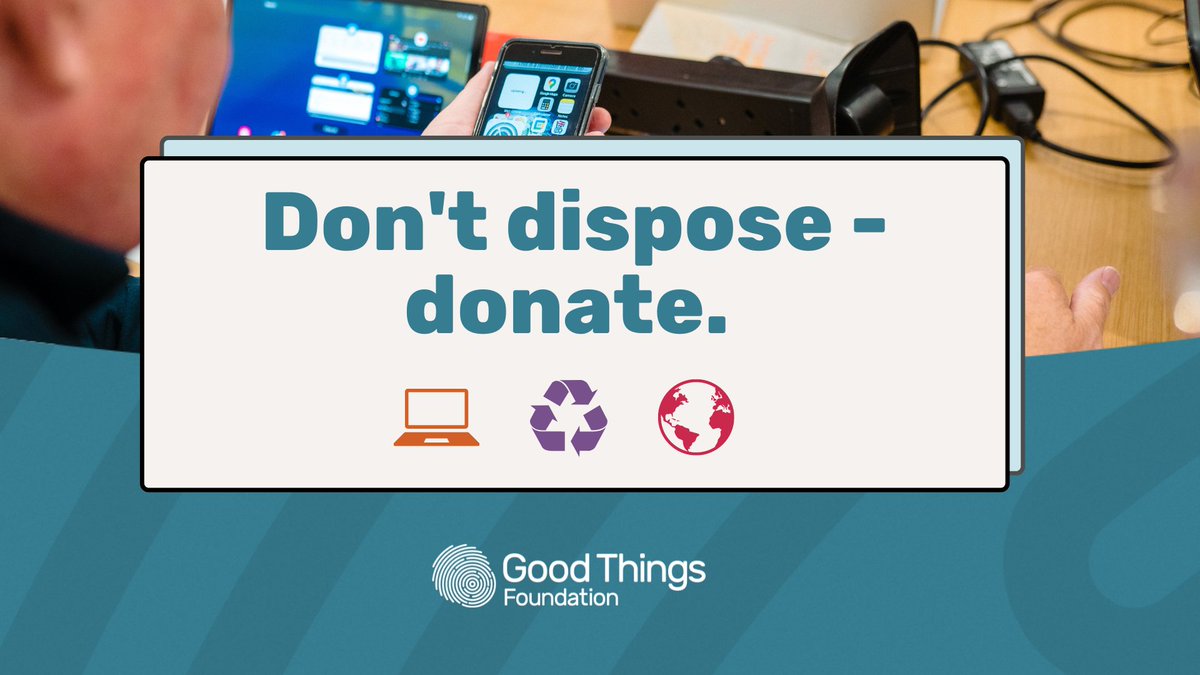 💻The #NationalDeviceBank is a sustainable and socially responsible solution to IT asset disposal. It's a safe and secure way for companies to dispose of their tech. 

If you have unused devices to donate, visit our website to find out more👇

bit.ly/3HToKWG