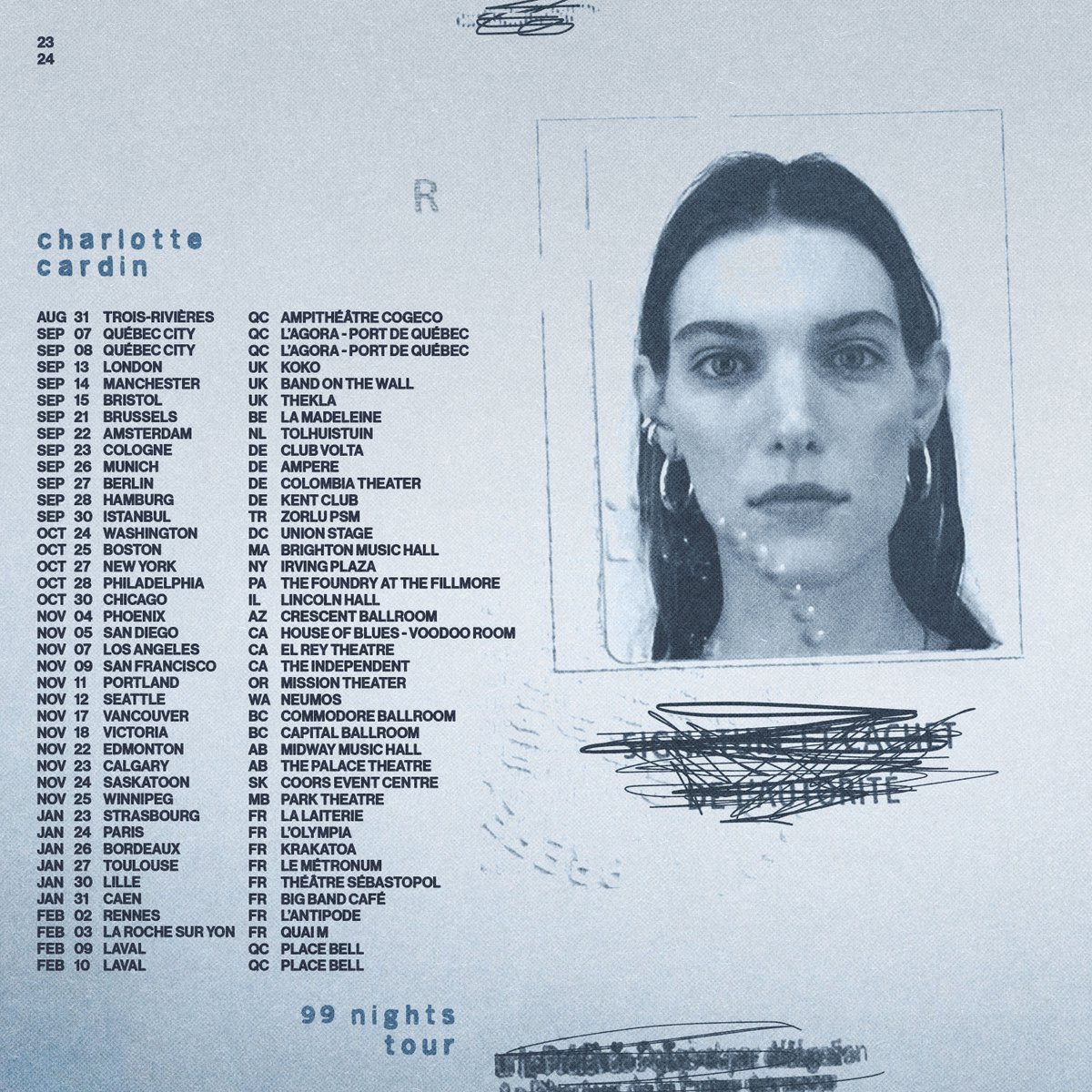 Charlottecardin's tweet image. new songs new era new tour. presale starts tomorrow, tix on sale friday.

sign up here for presale code: charlottecardin.com/contact/

general on sale friday @ 10am local time