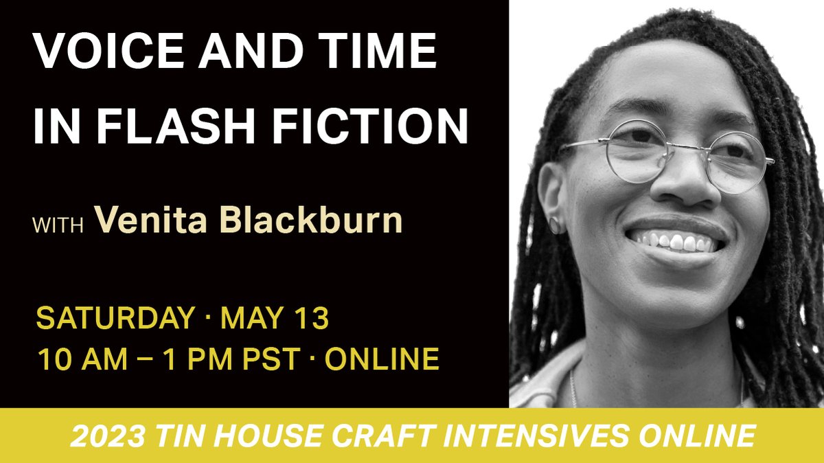 There are still a few spots open!

This intensive focuses on making great and small leaps through time in very short spaces as well as developing and recognizing a unified sense of character through syntax, diction and use of objects.

SIGN UP: tinhouse.com/product/spring…
