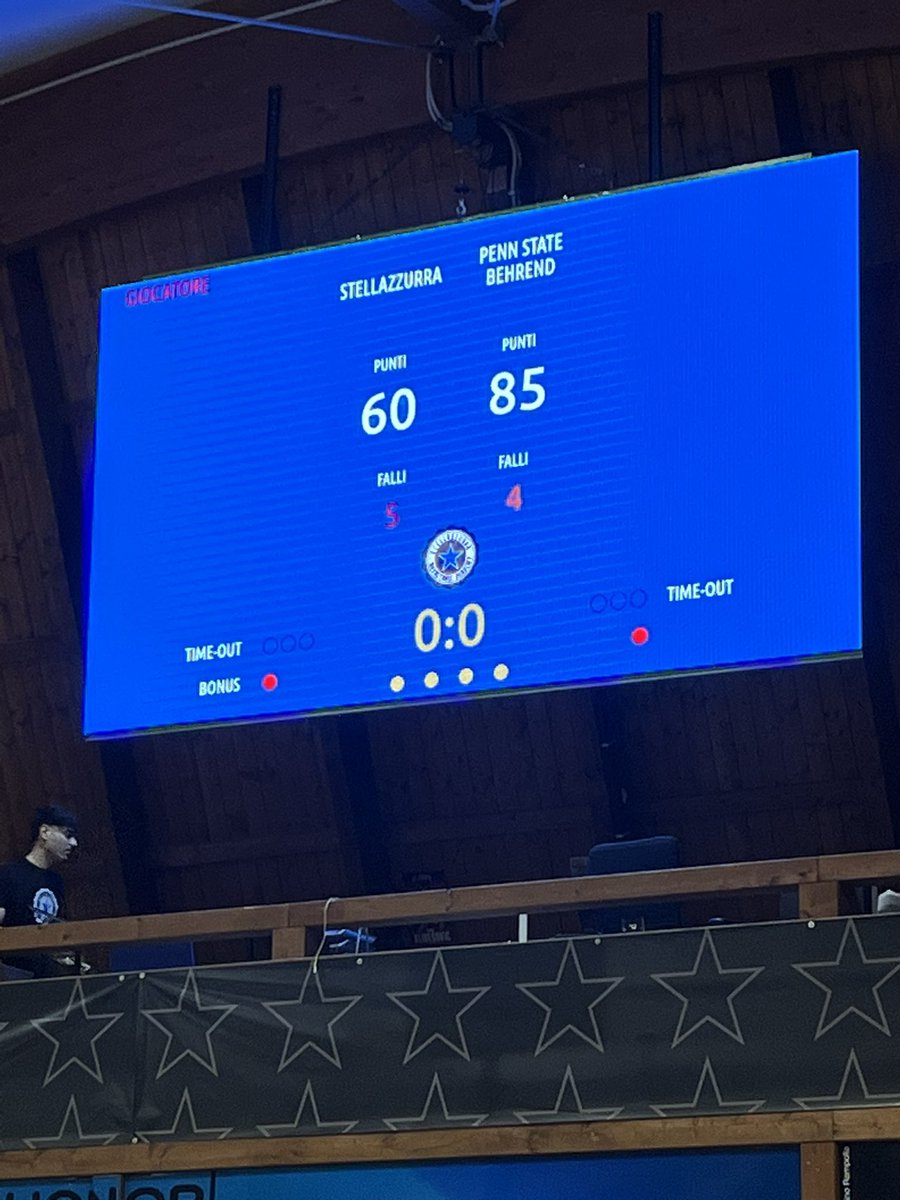 Had a great experience today in our victory over Stella Azzurra Roma! High level basketball being played!