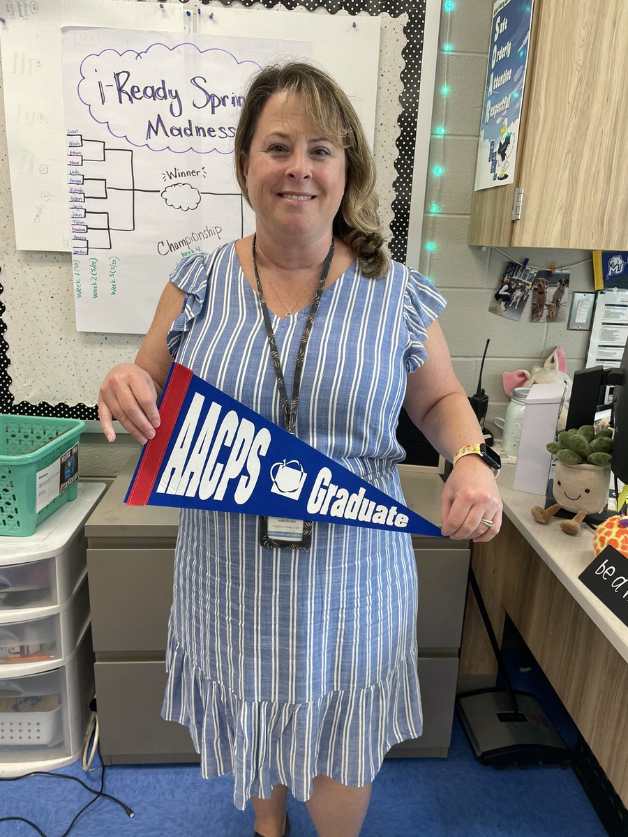 We are proud of our AACPSGrad Mrs. Holden  <a href="/RHLeeESAACPS/">RHLeeESAACPS</a>  She attended Glen Burnie Park Elementary, Old Mill Middle North, and Old Mill High School! She is one of our awesome reading teachers! #ProudAACPSGrad  #AACPSFamily
