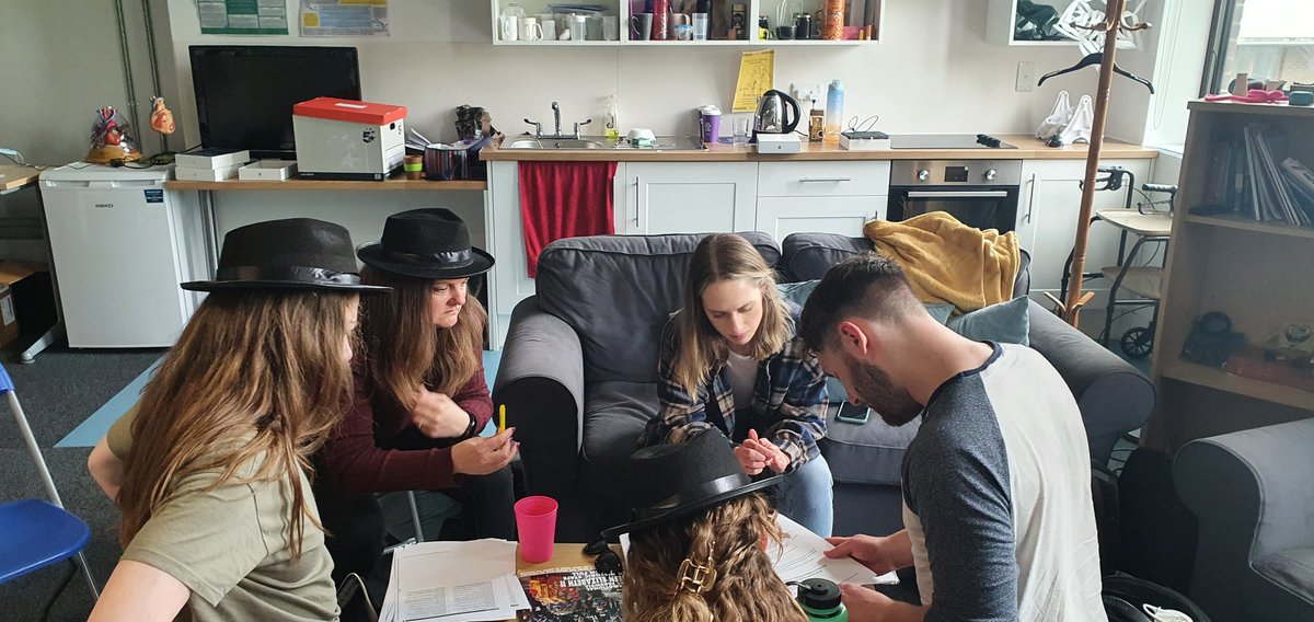 tai_the_ot's tweet photo. Pleasure to be back in #SmartHome escape room for more espionage fun with  @UoW_OccTherapy students (though having to role play as Alexa due to tech fail was a new one....!) #ImmersiveLearning #DigitalHealth https://t.co/4DZiADFsYU