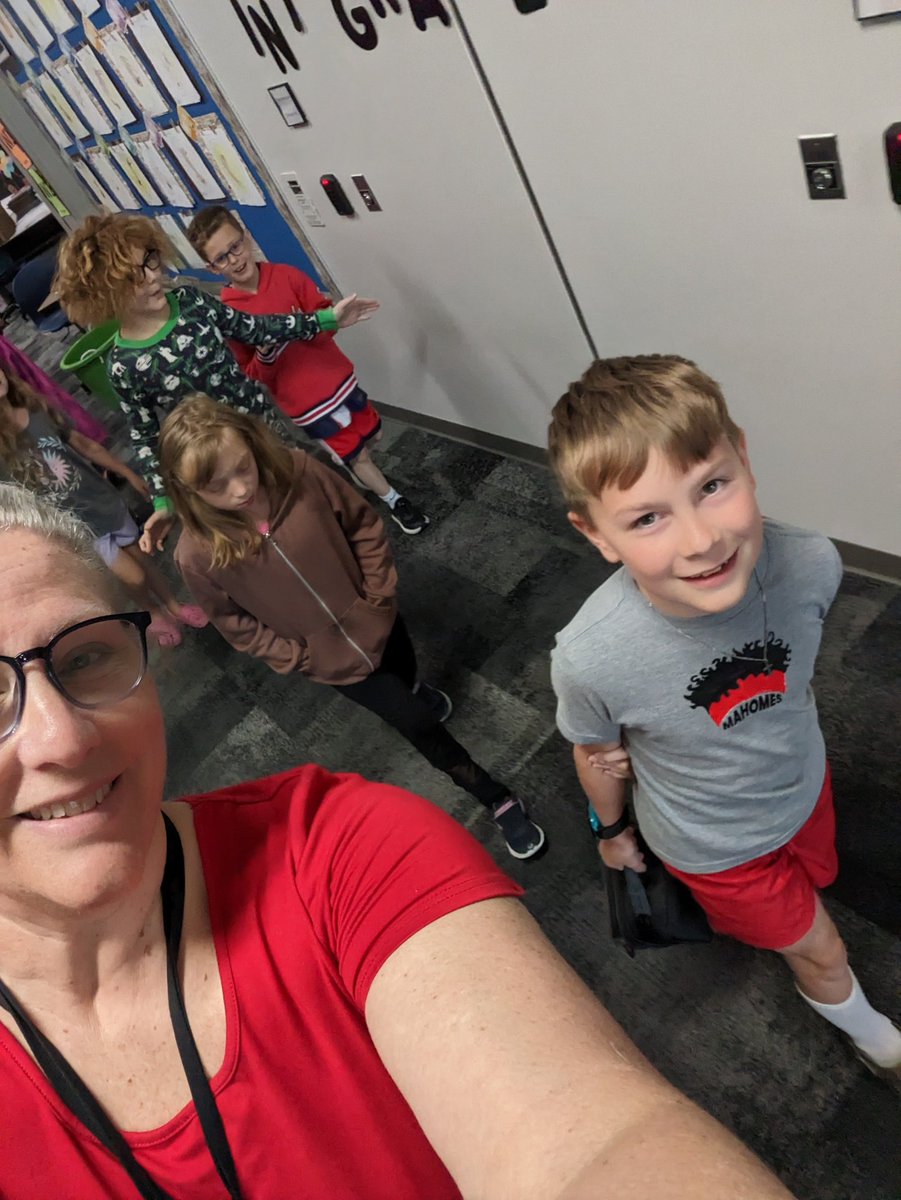 The excitement when you are always the caboose and you finally get to be the leader!! 😀❤️