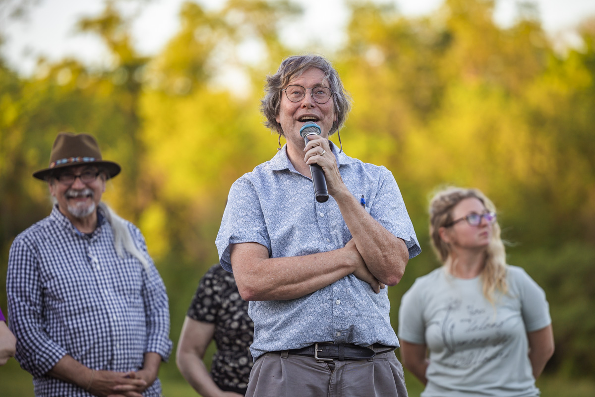 Dozens of Lawrence community members visited the remnant prairie behind Prairie Park Nature Center Monday evening for a healing gathering, following the city's use of herbicide spray that is killing millions of wildflowers.
lawrenceks.news/3Mbsa9C