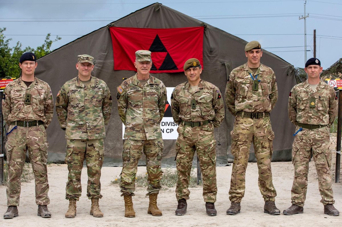 Mission Command Training Program (@usarmymctp) on Twitter photo Our team recently wrapped up a big #WarfighterExercise with the <a href="/USArmy/">U.S. Army</a> @iii_corps leading three combat divisions - <a href="/1stCavalryDiv/">1st Cavalry Division</a>, <a href="/1stArmoredDiv/">1st Armored Division</a> & <a href="/3rdUKDivision/">The Iron Division</a>.
It was a large-scale combat operation scenario under a <a href="/NATO/">NATO</a> command structure. 📰 👉🏼 army.mil/article/266436 Our team recently wrapped up a big #WarfighterExercise with the <a href="/USArmy/">U.S. Army</a> @iii_corps leading three combat divisions - <a href="/1stCavalryDiv/">1st Cavalry Division</a>, <a href="/1stArmoredDiv/">1st Armored Division</a> & <a href="/3rdUKDivision/">The Iron Division</a>.
It was a large-scale combat operation scenario under a <a href="/NATO/">NATO</a> command structure. 📰 👉🏼 army.mil/article/266436