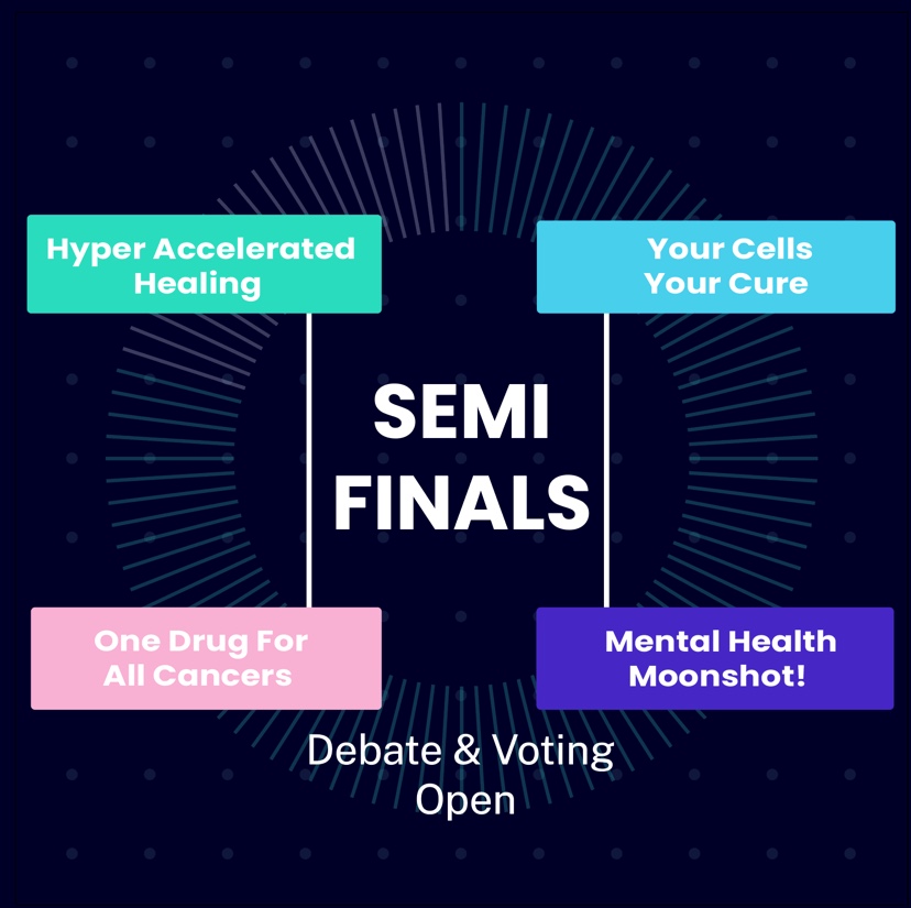 polyplexors's tweet image. Semifinal brackets are now live! Congratulations to the Fierce Four 🎉 .

Vote for your favorite ideas by tomorrow, May 10th, at 11:59 EST at Polyplexus.com/HealthDash.

#FierceFour #ARPAHDash #Polyplexus #Science #Technology #Healthcare #FutureOfHealth #Health