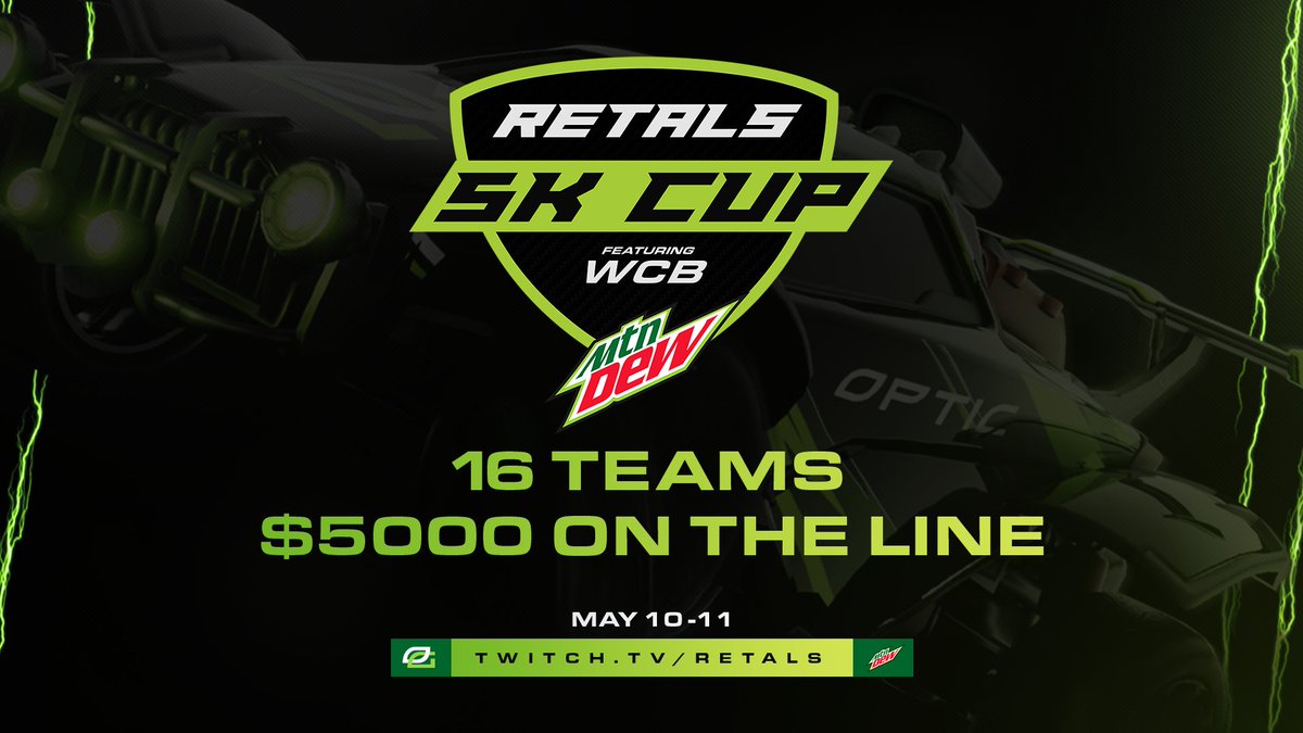 Welcome to the first ever Retals Women's Car Ball Tournament, presented by @MTNDEWGaming 🏆

16 Teams // $5,000 on the line

May 10-11th #MTNDewPartner