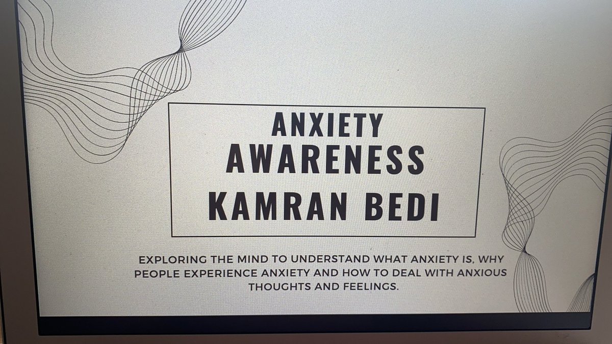 Getting ready for a few weeks of public speaking on Anxiety for Mental Health Awareness Week.
