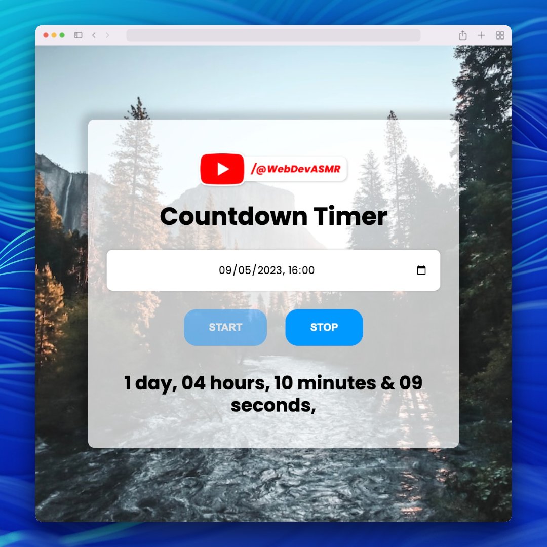 👀 NEW VIDEO IS LIVE! Simple JavaScript Countdown👇2nd video in our Learn JavaScript playlist.
youtu.be/VgN8EPM18Vo

#LearnJavaScript #JavaScriptSkills #CountdownTimer #ASMRProgramming #ASMRWebDev #WebDevelopment #DateObject #SetInterval #DOM #IntermediateProject