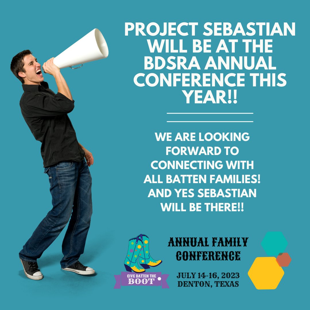 RareRevolutionM's tweet photo. Project Sebastian will be at the Batten conference in July! Calling all Batten warriors!!#RareDisease #RareSupport #RareGroups #cureraredisease#BattenDisease #Cln8 #treatments #cures #supportgroups @GagavProject https://t.co/EzUySo5vGs