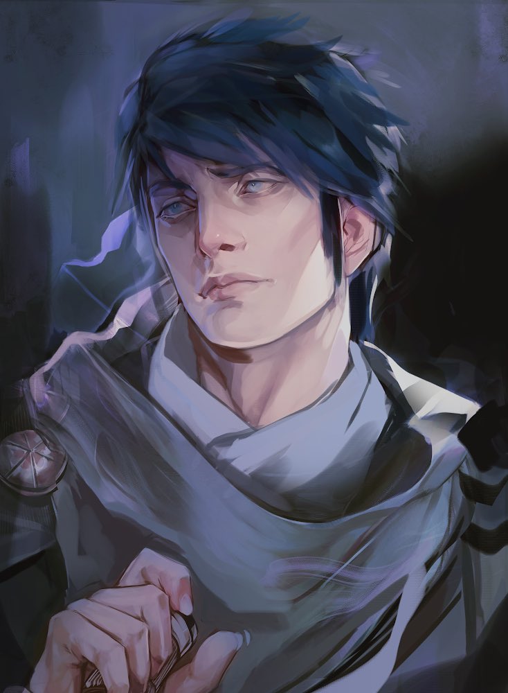 conmenn_art's tweet image. pretty man commission for @Lapsaes !! #HBDSomnus