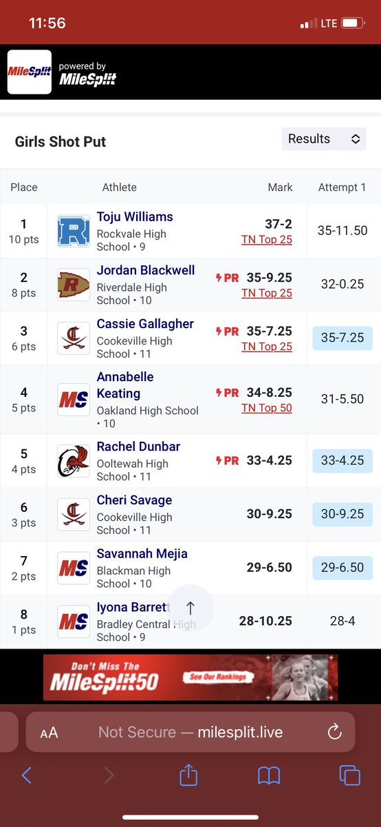 annabelle_k8's tweet photo. Thankful to qualify for state with my PR (34-8.25) @RunningPatsOHS https://t.co/cAV2p7cE2V