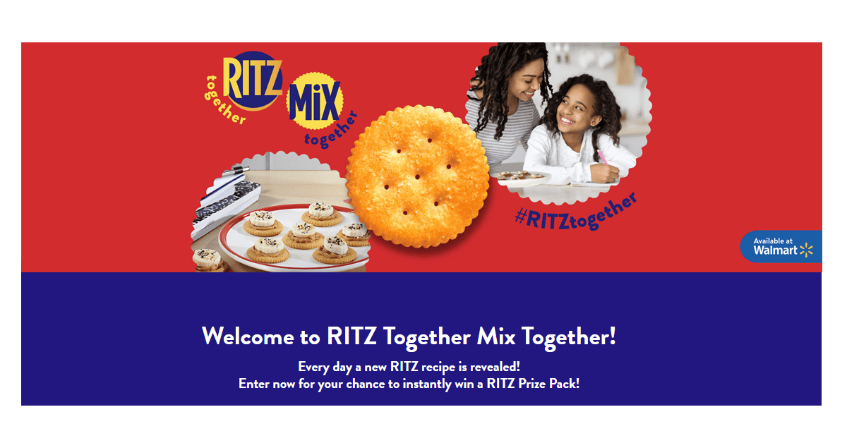GooseGiveaways's tweet photo. Snack in style! Win $100 &amp; exclusive RITZ swag in the RITZ Together Mix Together Instant Win Game. Ends 5/31 - US only. 🍪💰 
🔗 https://t.co/xeWa7w8ukQ 

#RITZ #InstantWin #SnackGameStrong #Sweepstakes #PrizeAlert https://t.co/DnB2dfRtJS