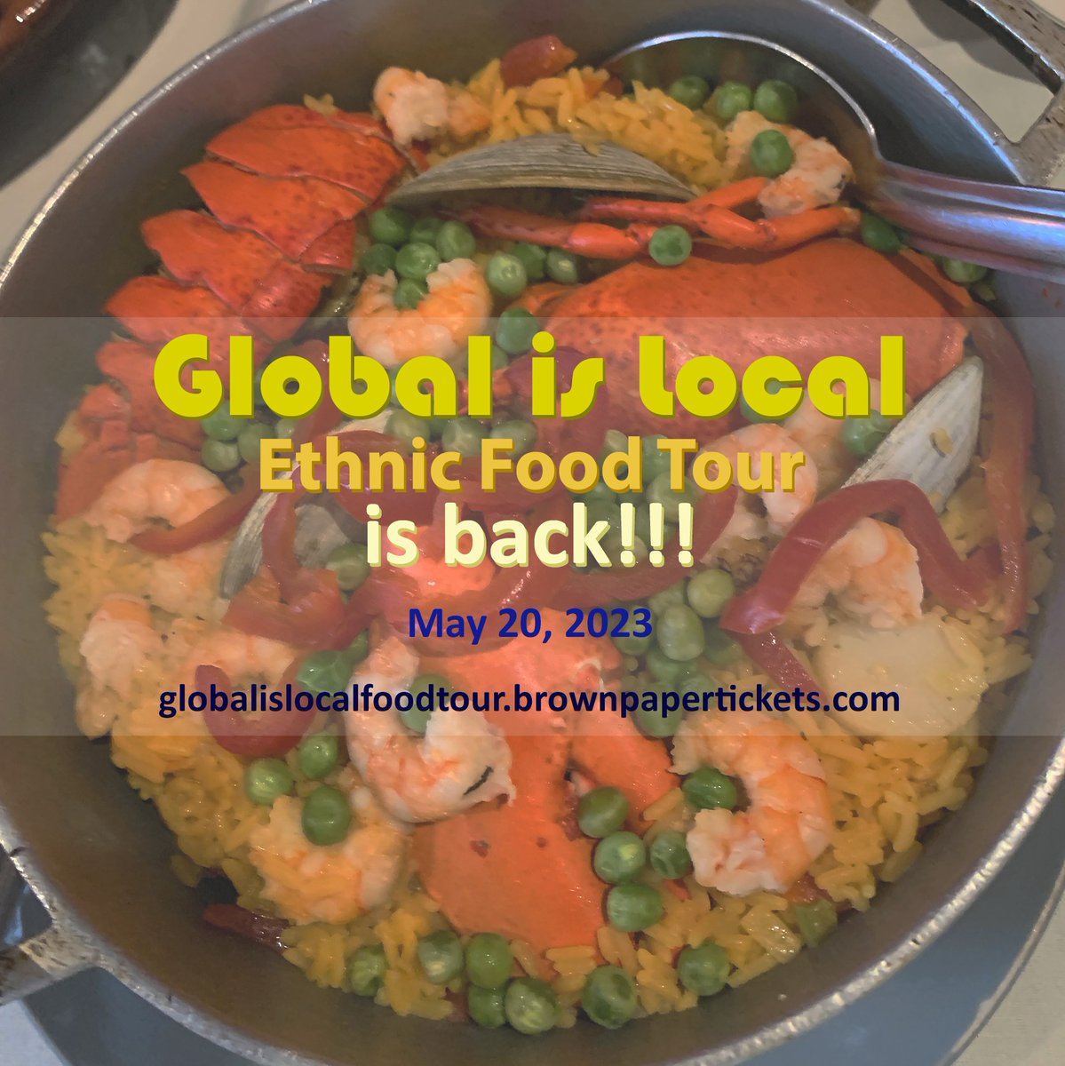 North5thStreet's tweet photo. Come explore the cultural wonders of the world through the Global is Local Food Tour! Taste unique flavors and feel the energy of different cultures on May 20th. Buy your ticket through this link 🌍 #GlobalIsLocal https://t.co/LIyI8rCxeY https://t.co/cxFwbu5c0x
