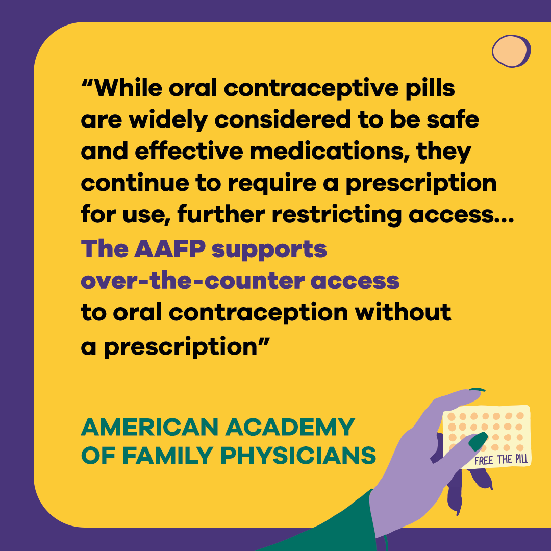 AdvocatesTweets's tweet photo. Here's what the medical professionals have to say ⬇️

Progestin-only birth control pills are safe and effective, and people want over-the-counter access to them. Period. #FreeThePill https://t.co/AgPyRiyNKA