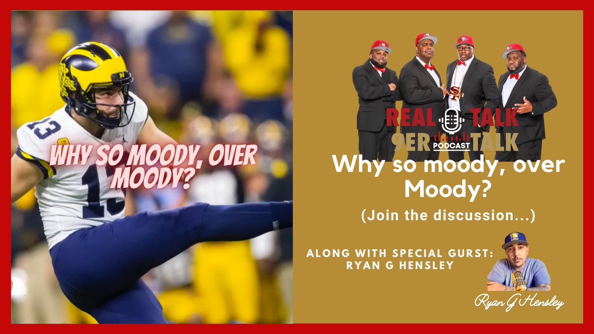 9erReal's tweet photo. Feel free to join the discussion 💯, tomorrow Wednesday 5/10. @ 4pm pst & 7pm est. joining the crew will be special guest: Ryan G Hensley as we discuss the 98th overall 49er selection Jake “Money” Mooney! #therealtalk9ertalkcrew #ryanghensley #jakemooney #49ers #ffttb #ngoe! https://t.co/Fljsz7RvUj