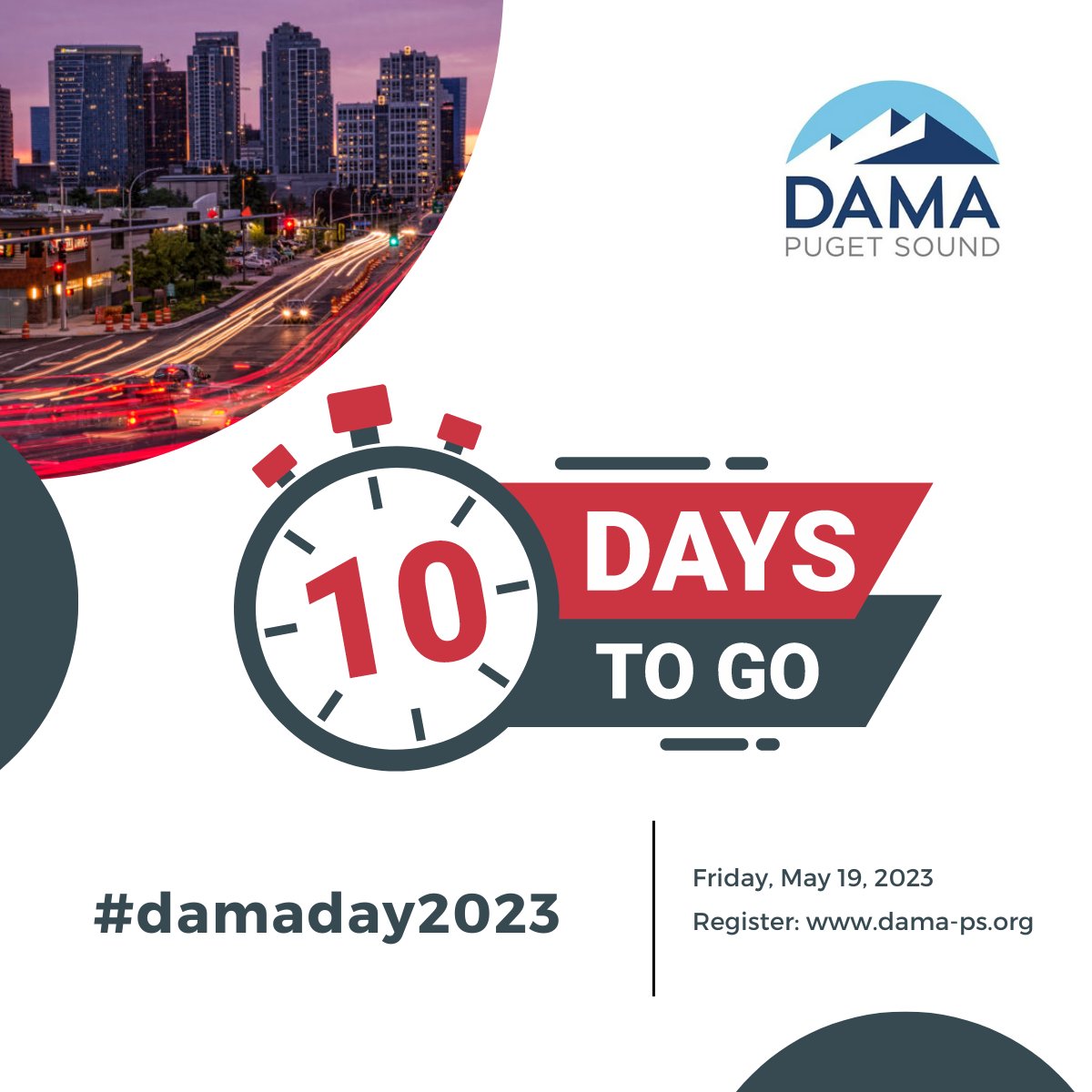 DAMAPugetSound's tweet photo. The countdown has begun! #DAMADay2023 - 'Trends in Data Architecture', featuring interesting presentations by industry leaders, is taking place in Bellevue on Friday, May 19th.

Visit https://t.co/AvSoGRJTh6 to learn more &amp; register while early bird pricing is still available! https://t.co/7CwmPpGIfH