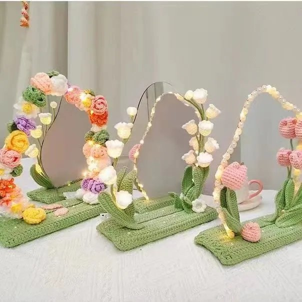 artindetails's tweet photo. crochet flower table mirrors https://t.co/3GQc1Wr5ps