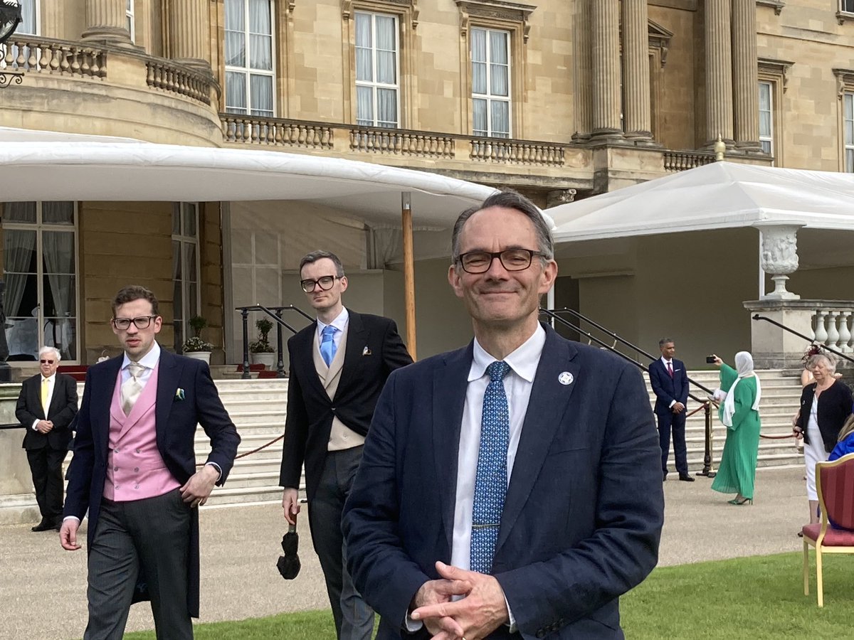 Thrilled to be a guest at the King’s garden party at Buckingham Palace today! Many thanks to ⁦<a href="/cftrust/">Cystic Fibrosis Trust</a>⁩ for the recommendation! ⁦<a href="/ebChildHealth/">Evidence Based Child Health</a>⁩ ⁦<a href="/questionCF/">Question CF</a>⁩ ⁦<a href="/CFAware/">cf/Aware</a>⁩ ⁦<a href="/cochranecfgd/">Cochrane CFGD Group</a>⁩ ⁦<a href="/IPFdoc/">Gisli Jenkins</a>⁩ ⁦<a href="/NickHartGSTT/">Prof. Nicholas Hart</a>⁩