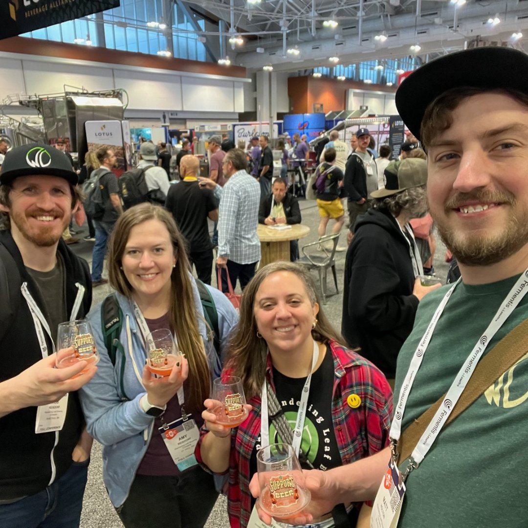 Checking out all the fun items at the Craft Brewers Conference hosted by @BrewersAssoc! We are excited to bring home some new ideas to use in the taproom! #WanderingLeafBrewing #CraftBrewersCon #mnbeer #mncraftbeer #exploremn #drinklocal #Nashville