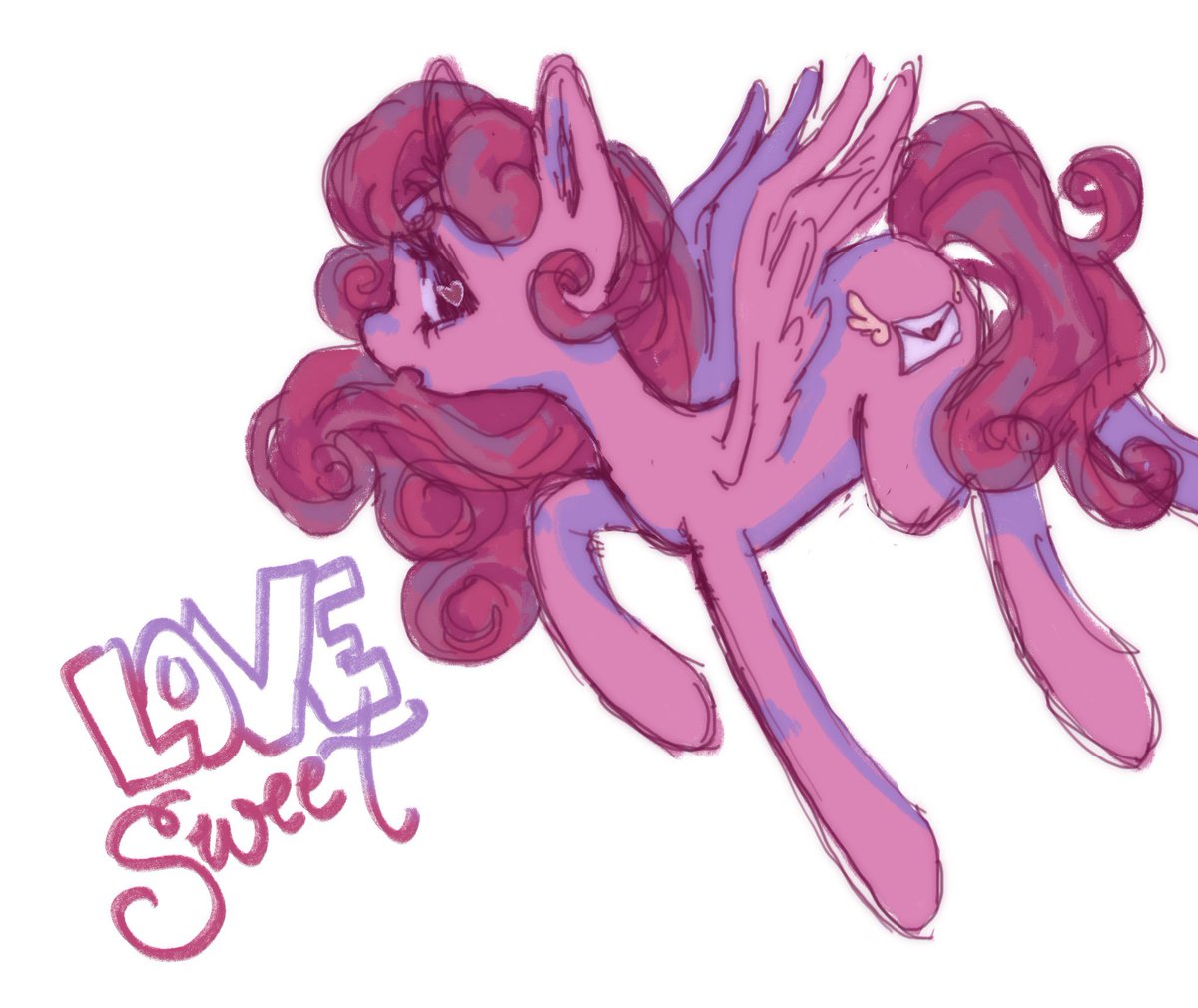 PineySOP's tweet photo. new pony oc! she delivers mail and loooves love letters and valentines day https://t.co/gugu7d2Urx