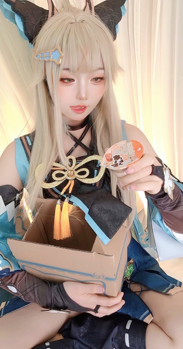 “是送给我的嘛？”🥺🥺

#绮良良 #原神 https://t.co/e0lzoCWJja