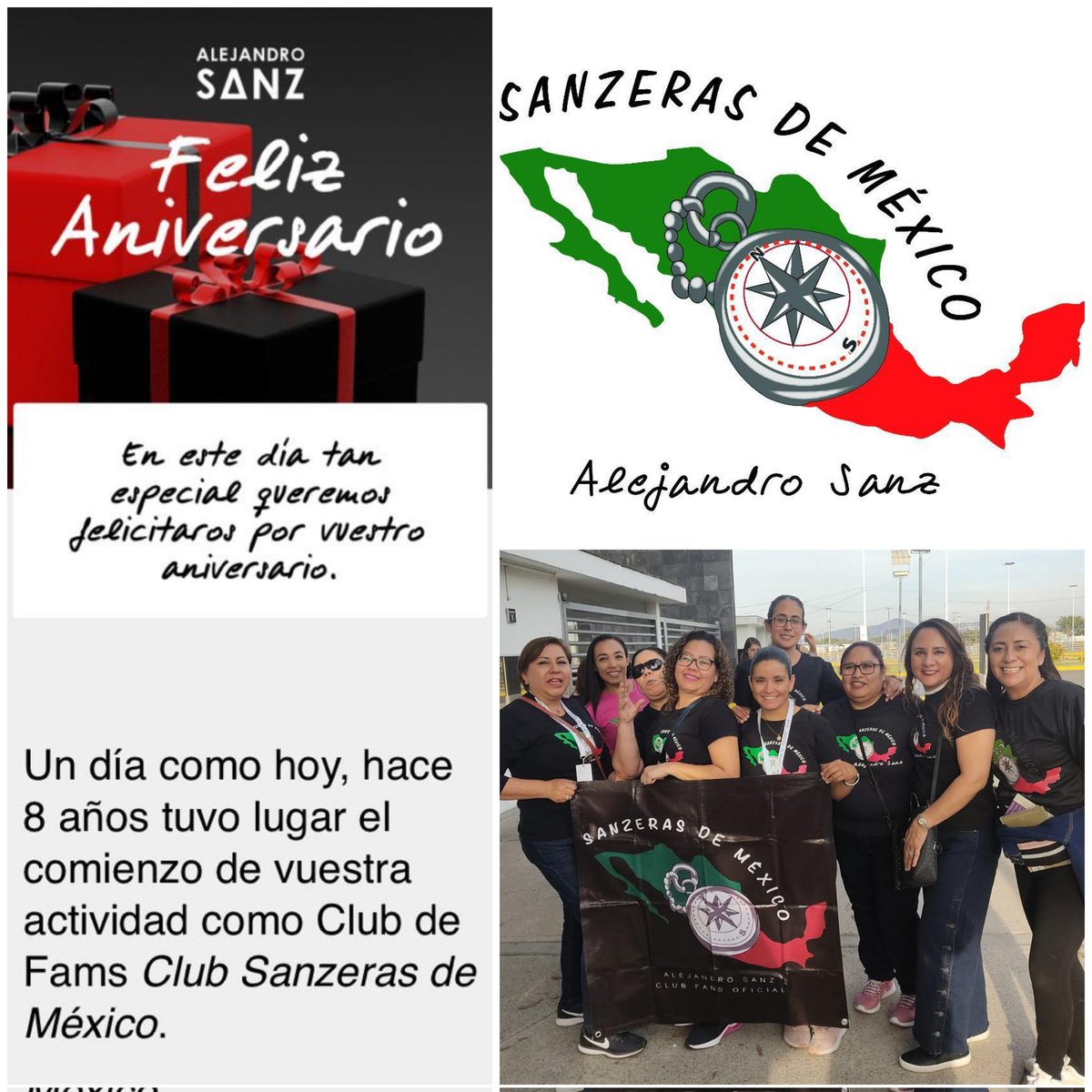 ccalonso1's tweet photo. @AlejandroSanz tus @SanzerasMx estamos celebrando un aniversario más a tu lado y nada nos haría más felíz que un mensajito tuyo 
#SanzerasDeMéxico #8Aniversario #Fams #8AñosJuntoATí https://t.co/Ug6cmGozHo