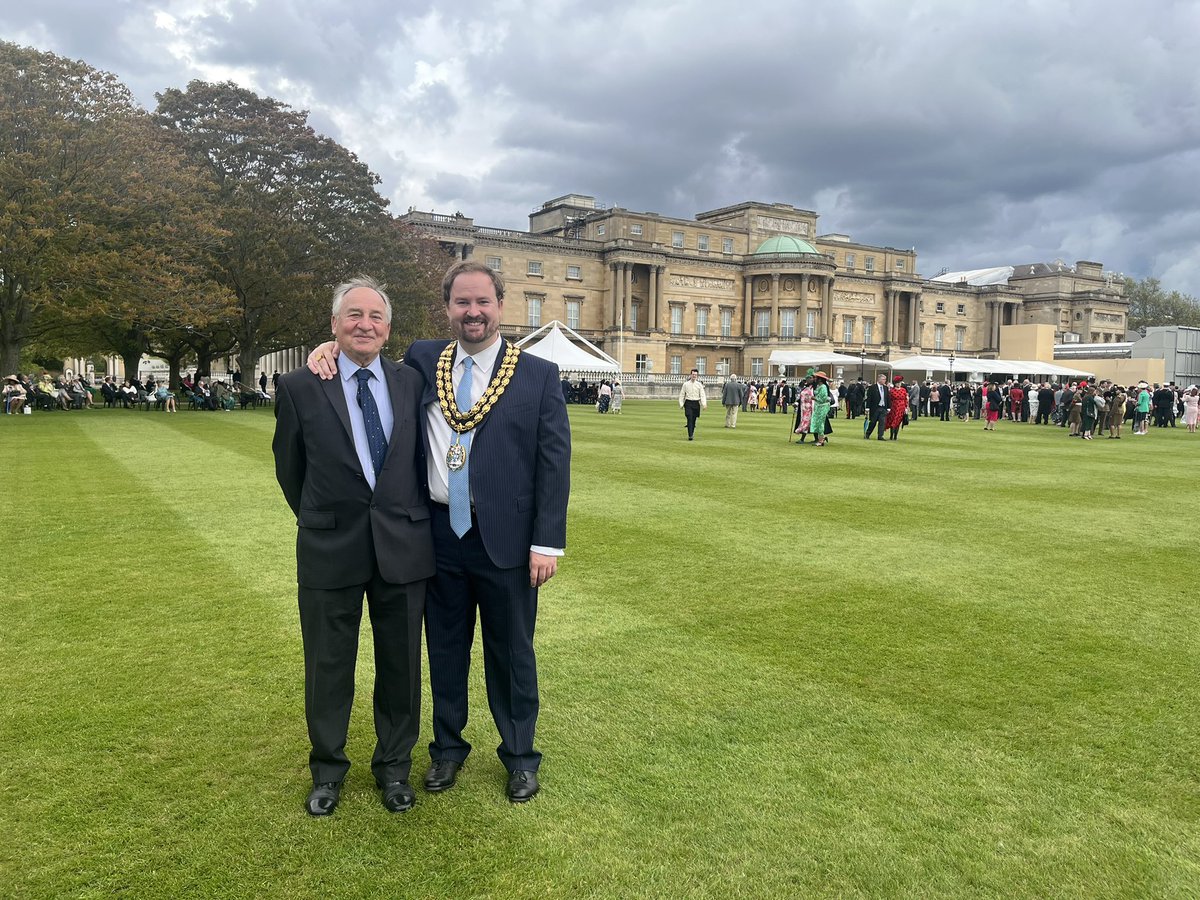 3 very special things - getting an invite from the King to attend the garden party, ending the mayoral term with a coronation celebration at Buckingham Palace, and most importantly, getting to take Dad.