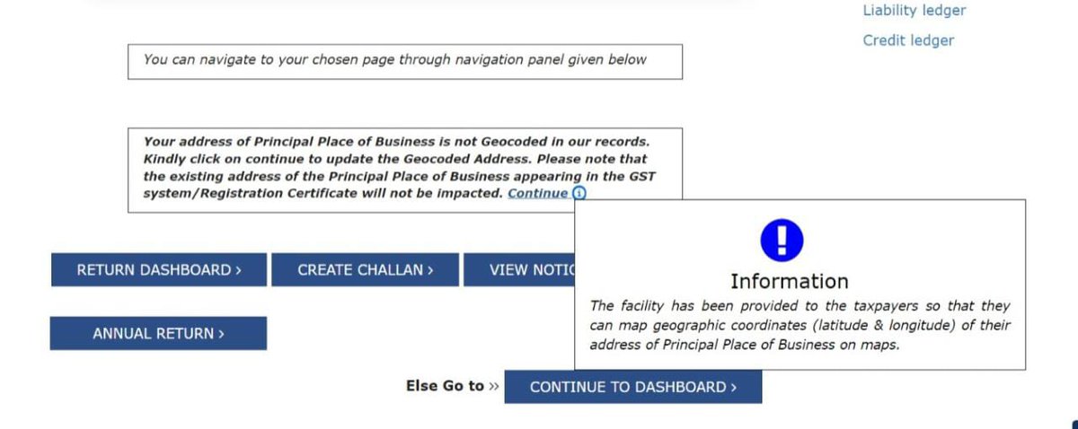 Shahandco19's tweet photo. Geocoded Address Functionality is now available for Most of Tax Payers. Kindly update your Geocoded address to better keep your proper address in GST records.
#GST #gstreturns #gstfiling #Gstupdates #Gstregistration #Gstaddress #principleplace #Gstoffice #Gst #Geocoded https://t.co/GNuIZ4hhdQ