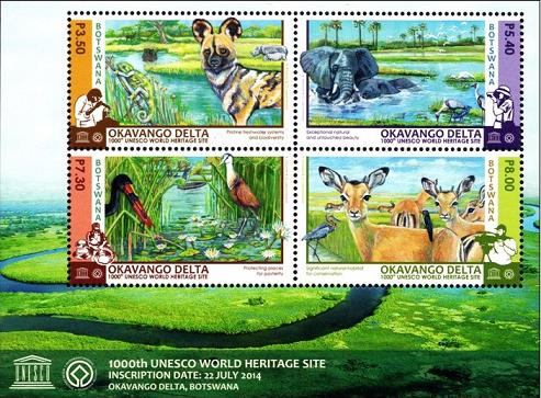 unescowhstamps.blogspot.com
Okavango Delta, Botswana – UNESCO World Heritage Site
#Okavango #Botswana #UNESCO #PatrimonioMundial #WorldHeritage #Welterbe #Philately #Filatelia #Sellos #Stamps #Timbres #Philatelie #Briefmarken #UNESCOWorldHeritage #OkavangoDelta #Okawango