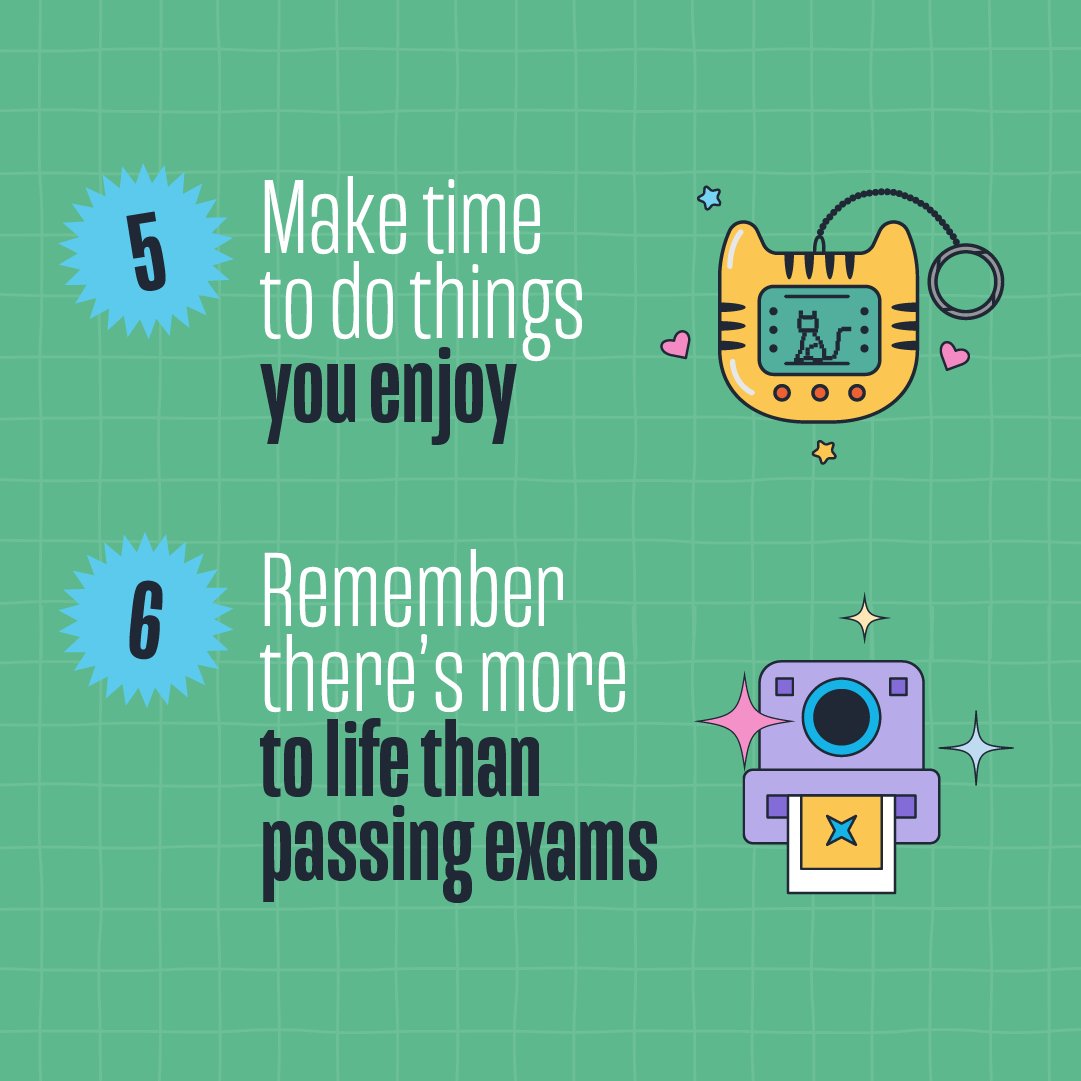 Hacks to help you beat exam stress 👊 
#exams #stress
