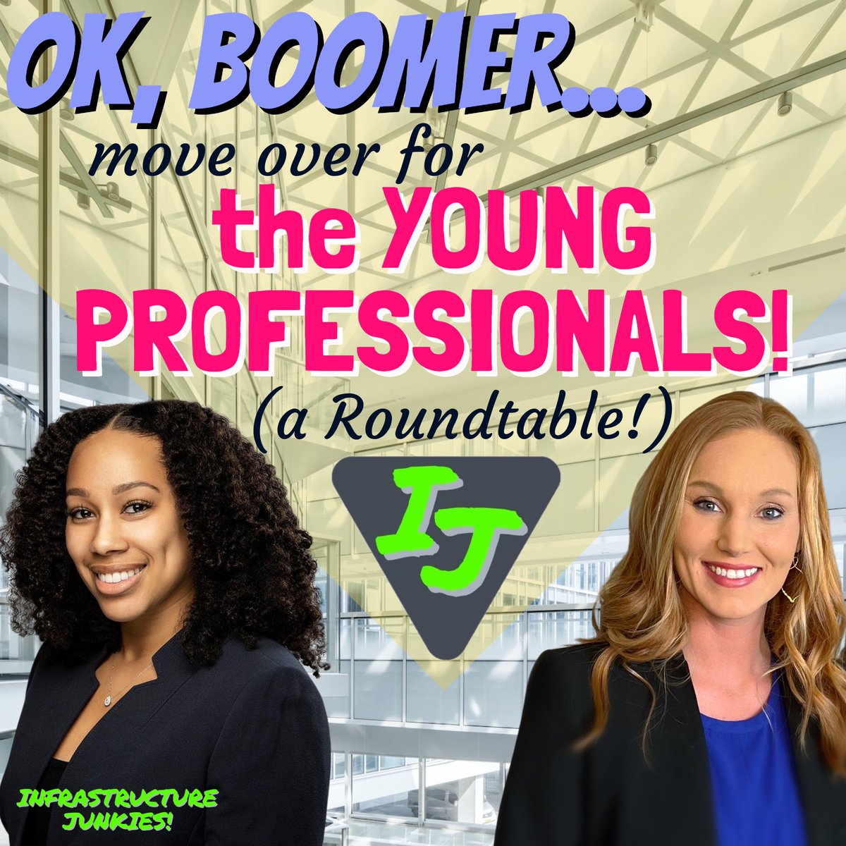 In this 5th installment of the #InfrastructureJunkies! Roundtable series, we invite some young(er) right of way professionals to share what's on their minds in this popular format. You know the drill...everyone brings one topic in right of way, &amp; one in pop culture. 
(a thread)