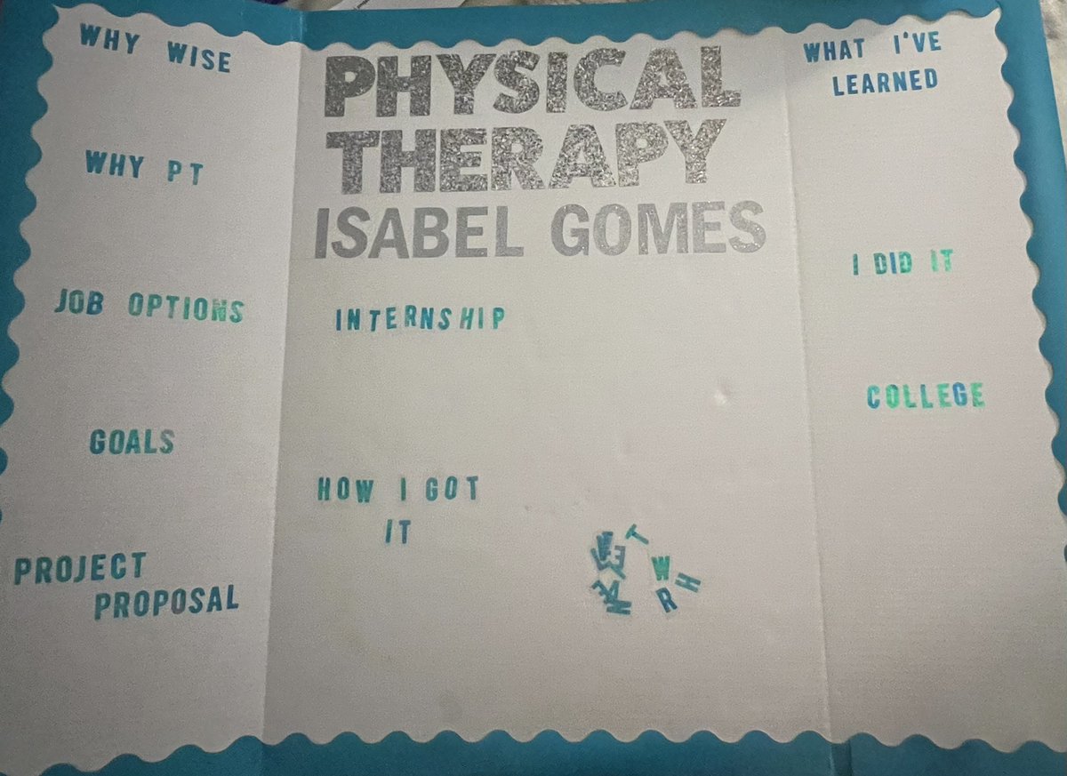 IsabelGomespt's tweet photo. Here is my progress with my symposium board. I can’t wait to share the final product! @YHSMrsMero #WISE #PhysicalTherapy https://t.co/7CglP8tK3w