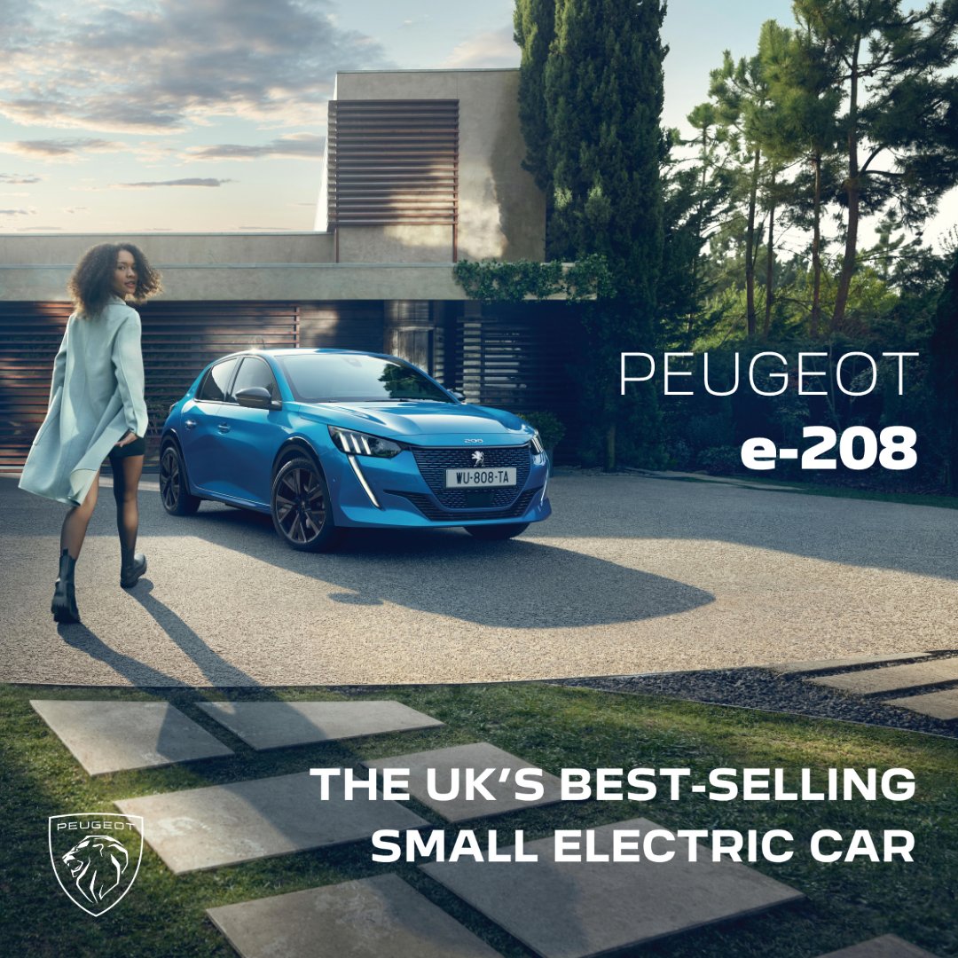 The future is electric and the PEUGEOT e-208 is leading the charge! We're so proud that the e-208 is the best-selling small electric car in the UK. Explore 208 and find out why - peugeot.co.uk/models/208.html

#PeugeotUK #PeugeotE208