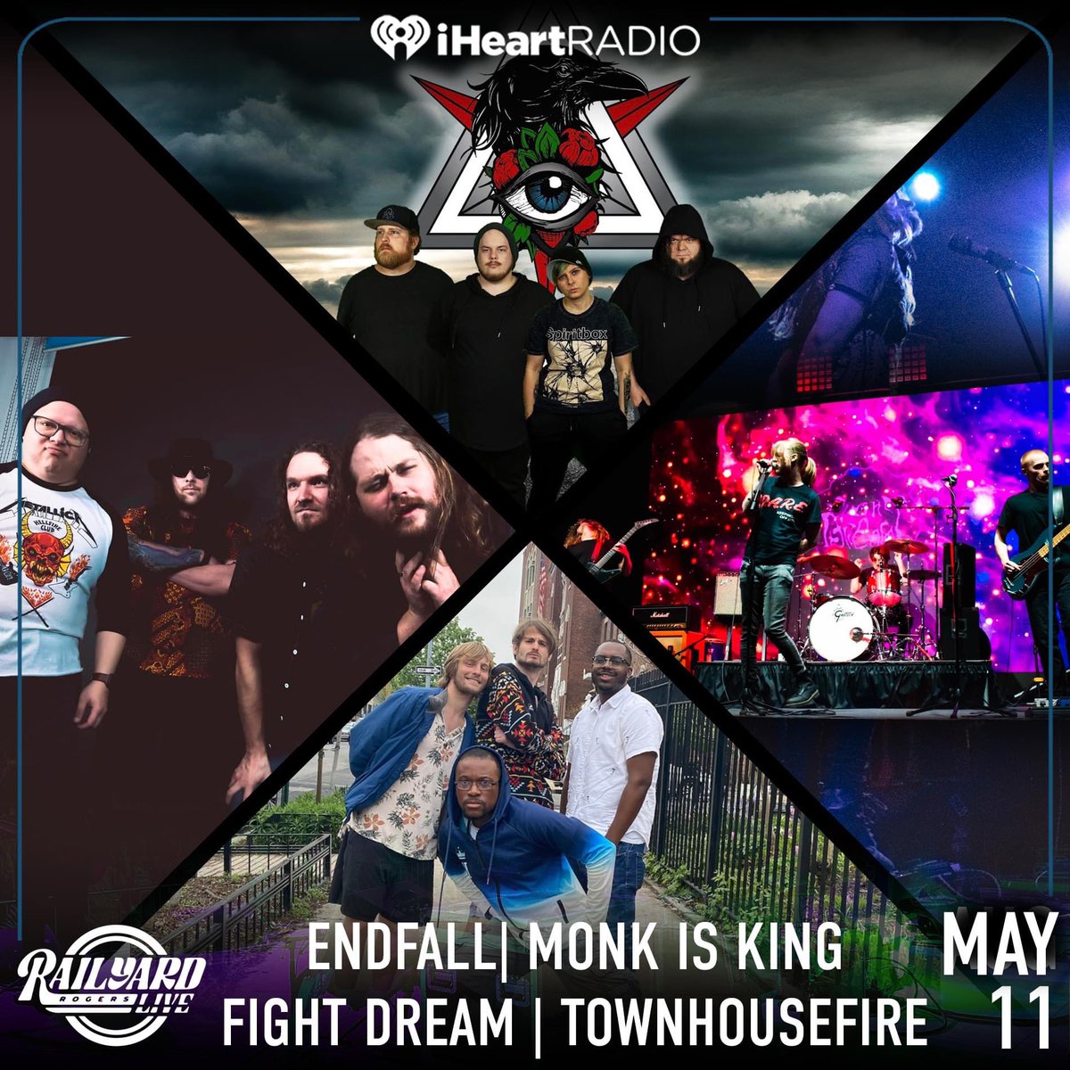 endfallofficial's tweet photo. Who's Ready For THURSDAY??

Come out to the beautiful Downtown Rogers Arkansas at Railyard Live for a FREE and ALL AGES SHOW joined by the amazing Monk Is King, FIGHT DREAM, and TownHouseFire! https://t.co/d4I62fFte5