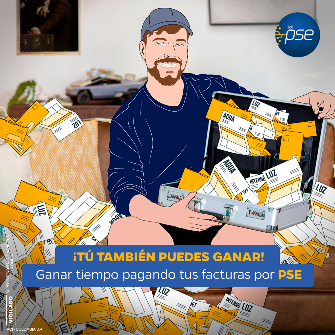 ¡Estamos seguros que tienes  más probabilidad de ahorrar tiempo con PSE! Ve a la fija y paga lo que necesites con nuestro botón de pagos en línea 📲💸🔒