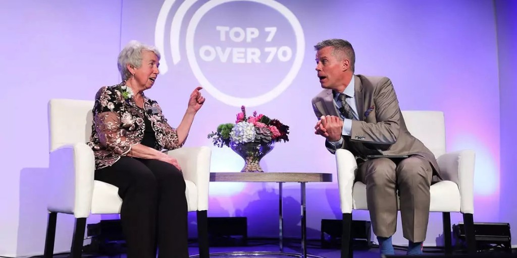 UCalgary's tweet image. "Think about how many years you can still devote to whatever it is you're passionate about." Top 7 Over 70 award winner and @UCalgaryMed professor emerita, Dr. Bonnie Kaplan, shares wisdom ow.ly/3VbS50OjBOa #UCalgary