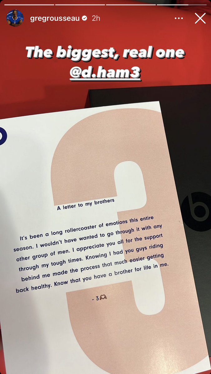 BradleyGelber's tweet photo. Damar Hamlin leaving this letter in his #Bills teammates lockers. https://t.co/oMwfZw7DpD