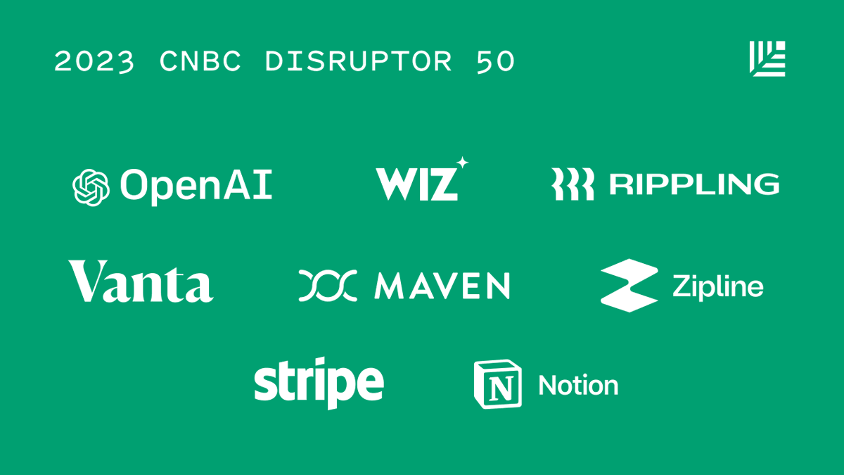 The <a href="/CNBC/">CNBC</a> #Disruptor50 list features some of the most innovative tech startups in the world. We're honored to be in business with these companies.

bit.ly/3HVOcun