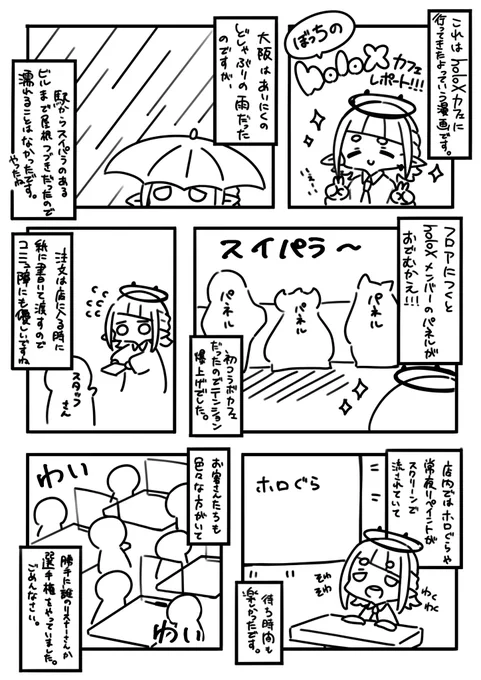 holoXカフェ行ってきたよ