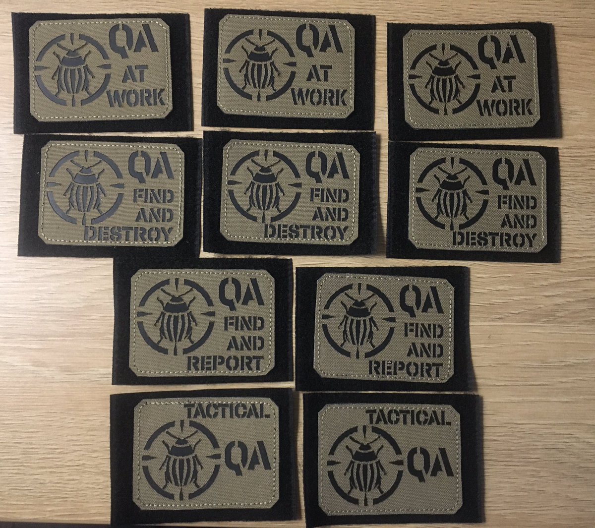 beviloom's tweet image. Вирішив подарувати патчі QA інженерам, які знаходять та знищують баги на полі бою.
.
I decided to present QA engineers who are finding and destroying bugs on the battlefield with these morale patches
.
#patches #lasercut #lasercutpatches #supportUkraine #QApatches #патчіБума