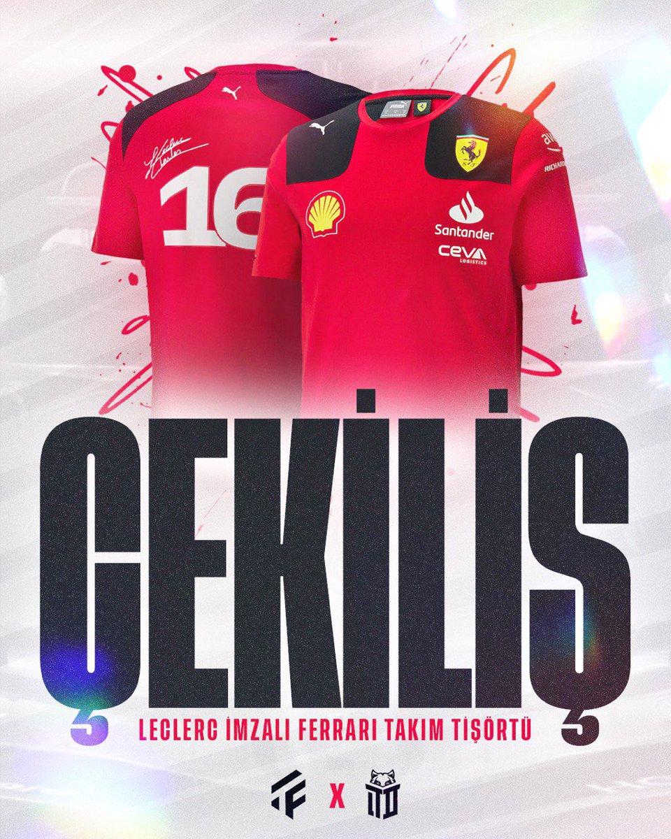 Tutkumuz F1 (@f1tutkumuz) on Twitter photo 🔥ÇEKİLİŞ ZAMANI🔥
🎁<a href="/eteamdemiral/">Team Demiral Esports</a> ile birlikte bir kişiye, Charles Leclerc imzalı Ferrari tişörtü hediye ediyoruz.
Yapmanız gerekenler👇
✅ <a href="/F1tutkumuz/">Tutkumuz F1</a> ve <a href="/eteamdemiral/">Team Demiral Esports</a> hesaplarını takip et
💥Bu paylaşımı RT yap
‼️Kazanan kişi “15 Mayıs” Pazartesi günü açıklanacaktır. 🔥ÇEKİLİŞ ZAMANI🔥
🎁<a href="/eteamdemiral/">Team Demiral Esports</a> ile birlikte bir kişiye, Charles Leclerc imzalı Ferrari tişörtü hediye ediyoruz.
Yapmanız gerekenler👇
✅ <a href="/F1tutkumuz/">Tutkumuz F1</a> ve <a href="/eteamdemiral/">Team Demiral Esports</a> hesaplarını takip et
💥Bu paylaşımı RT yap
‼️Kazanan kişi “15 Mayıs” Pazartesi günü açıklanacaktır.