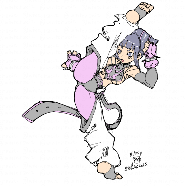 ハン・ジュリ 「2023-05-09 #一日一絵」|ふゆ(ドとレとミとキュとゴとヱの音が出ない)のイラスト