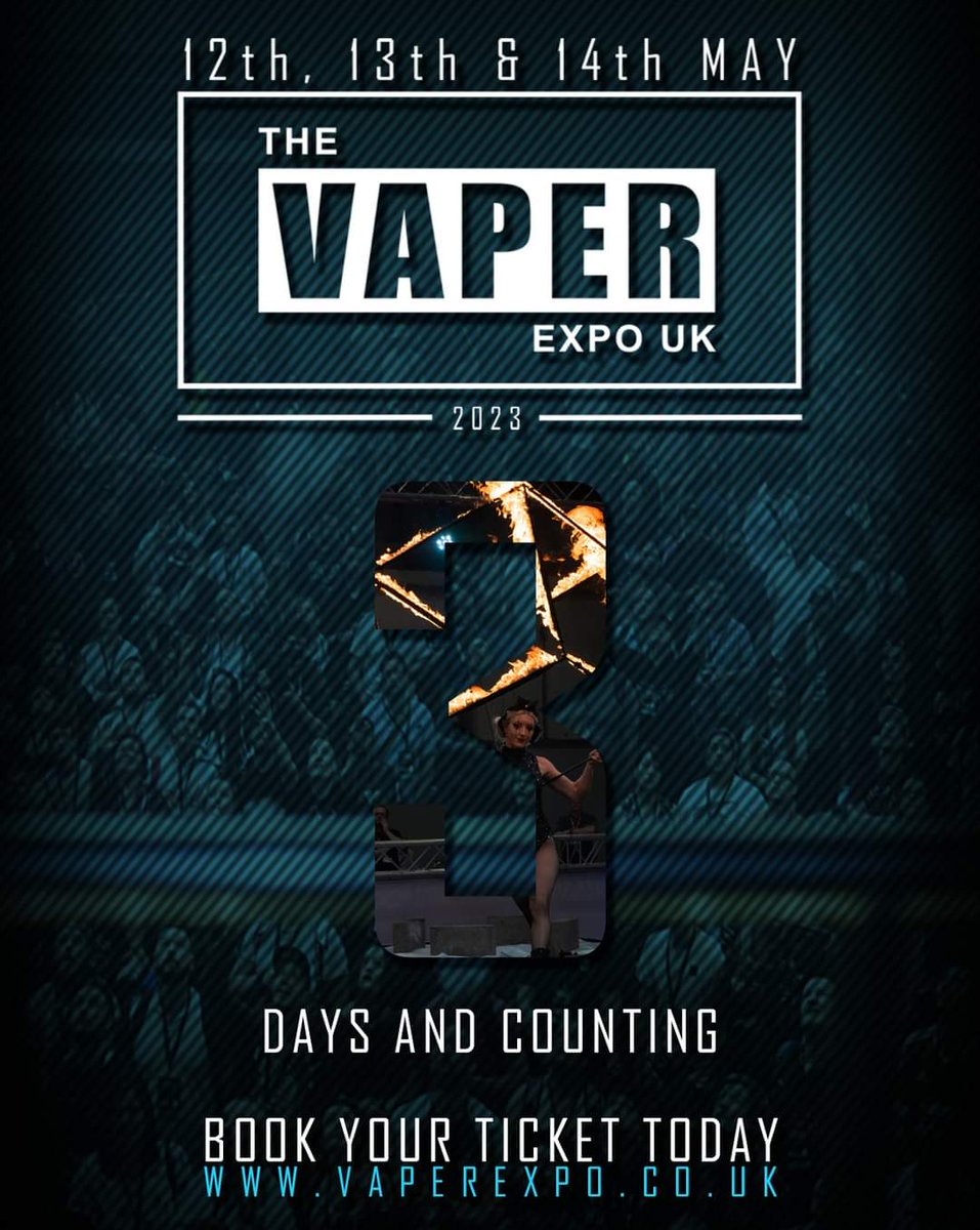 THREE DAYS until we throw open our doors!

Which stand will be your first point of call?

Book your tickets now at vaperexpo.co.uk

#vaperexpouk #vape #vapes #vapelife