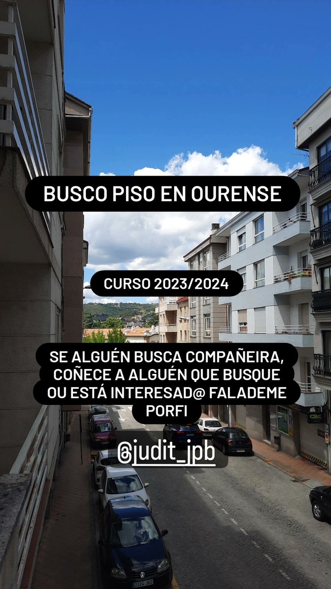 Judit_prz's tweet photo. busco piso en Ourense, se sabedes de alguén que busque ou estades interesad@s faládeme🤗
e se podedes difundide https://t.co/Ucn2Cjc4xo