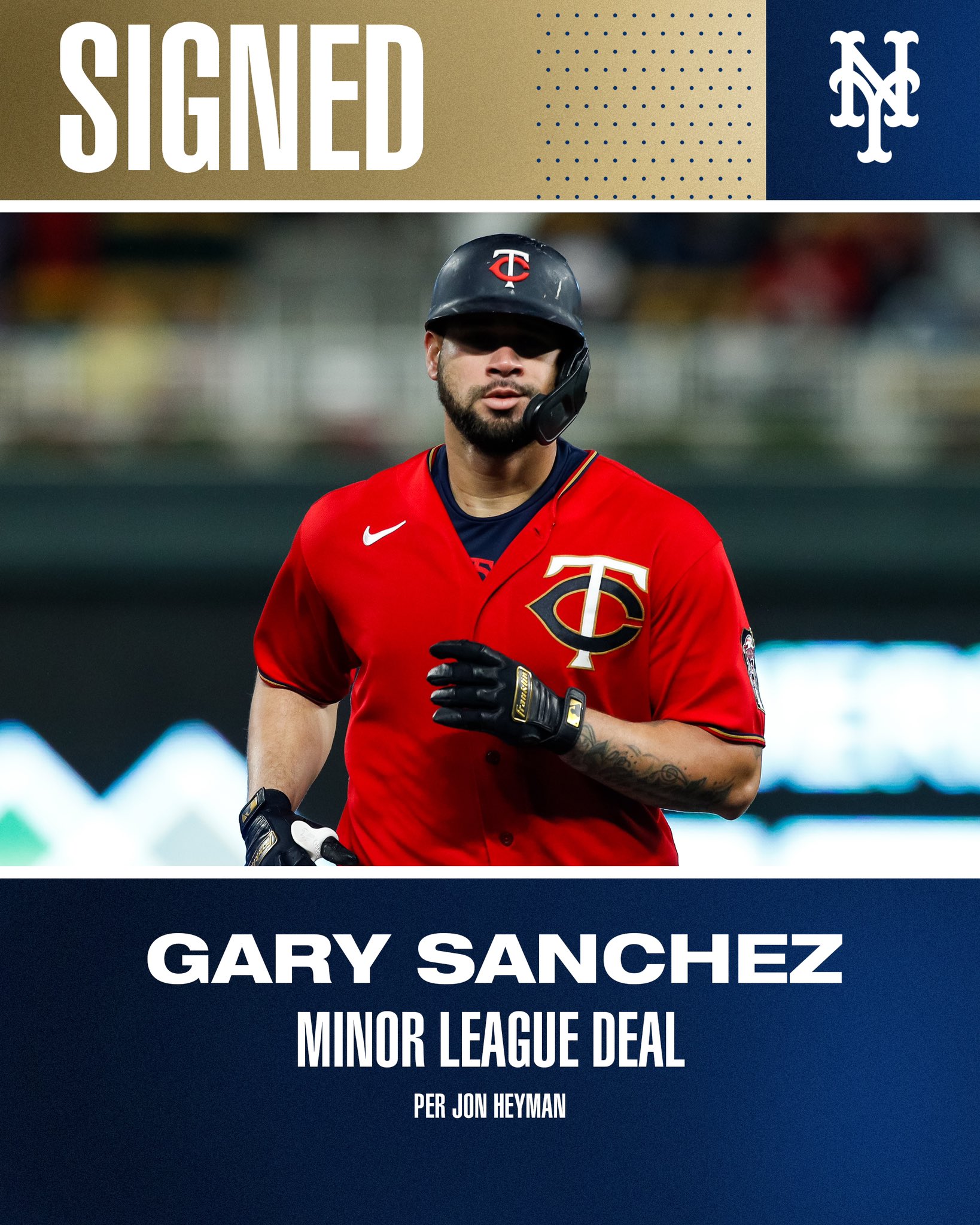 Talkin' Baseball on X: The Mets have signed Gary Sanchez to a Minor League  contract  / X