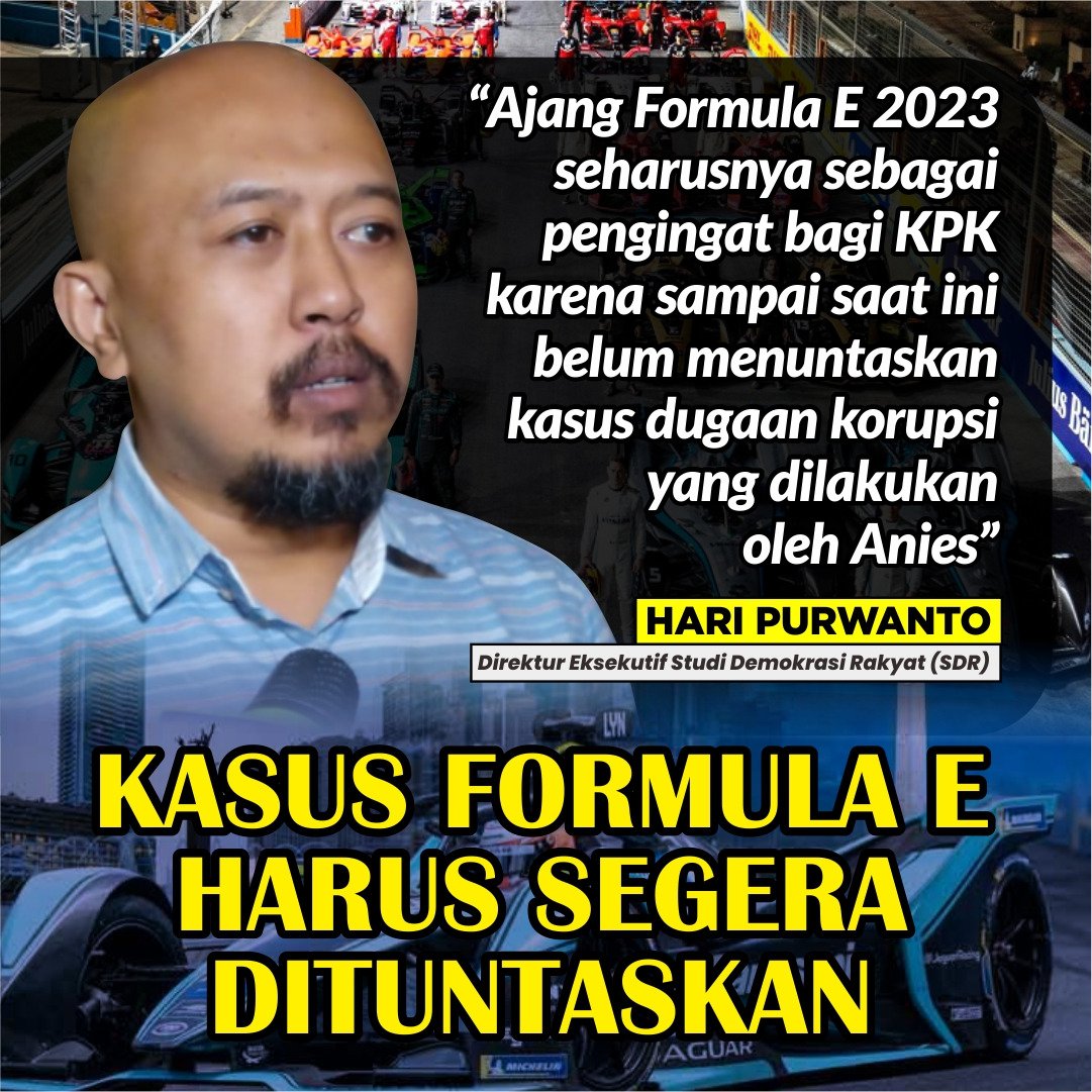 Segera tuntaskan kasus Formula E!
#UsutKasusFormulaE